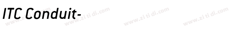 ITC Conduit字体转换